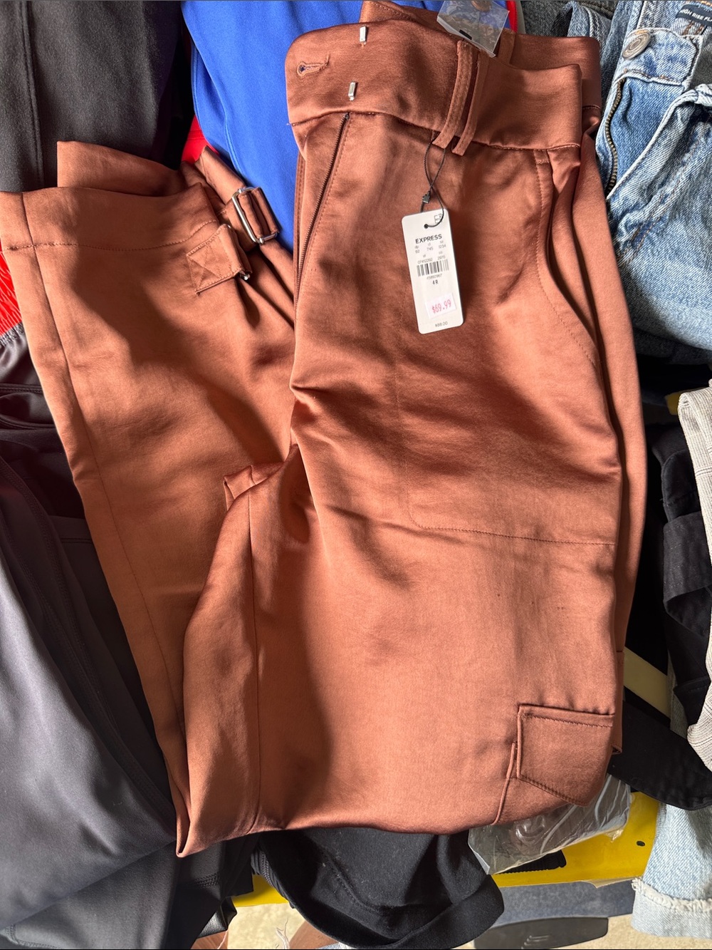 Express Women’s  Cargo Pants in Rust